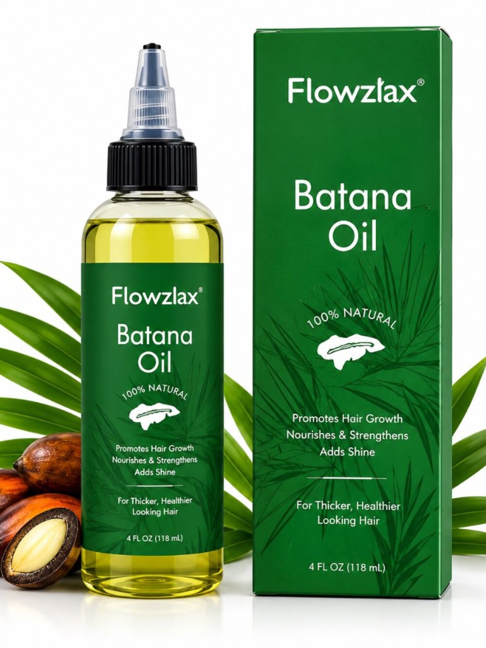 Flowztax Batana Oil, 100% Pure Honduras 4 fl oz / 118ml